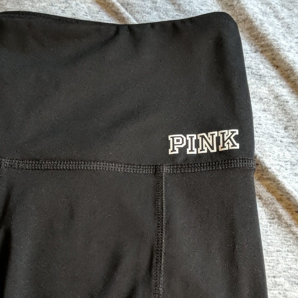 Pink Ultimate Leggings, mesh on the side calf